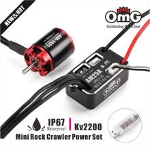 Rapido Mini 25A ESC+ AM-1621 2200KV Brushless motor combo for 1:24 Crawler