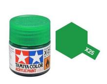 X-25 Gloss Acrylic Paint Clear Green