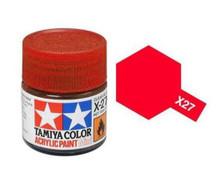 X-27 Gloss Acrylic Paint Clear Red