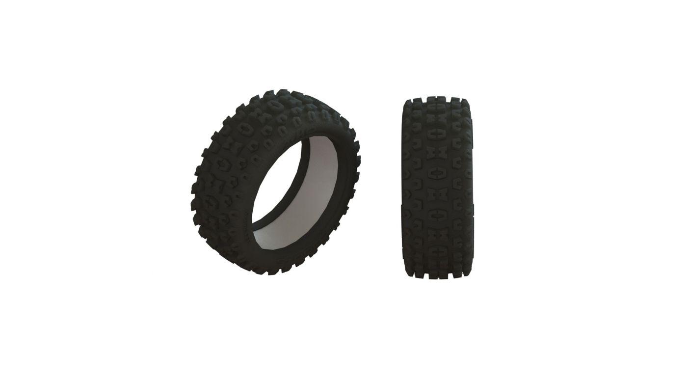 2HO Tire & Inserts (2) Fits Typhon Mega and 3S BLX