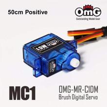 9g Plastic Gear Micro Size Reverse Servo w/ 50cm Servo Cable