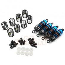 Aluminum Big Bore Go 55mm Damper Set 4pcs for 1/10 RC Touring Car Blue