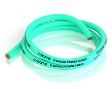 Thin-Wall Silicone Wire (Aurora Green) (1 Meter) (11AWG)
