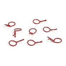 Bent Body Clips Red (8)