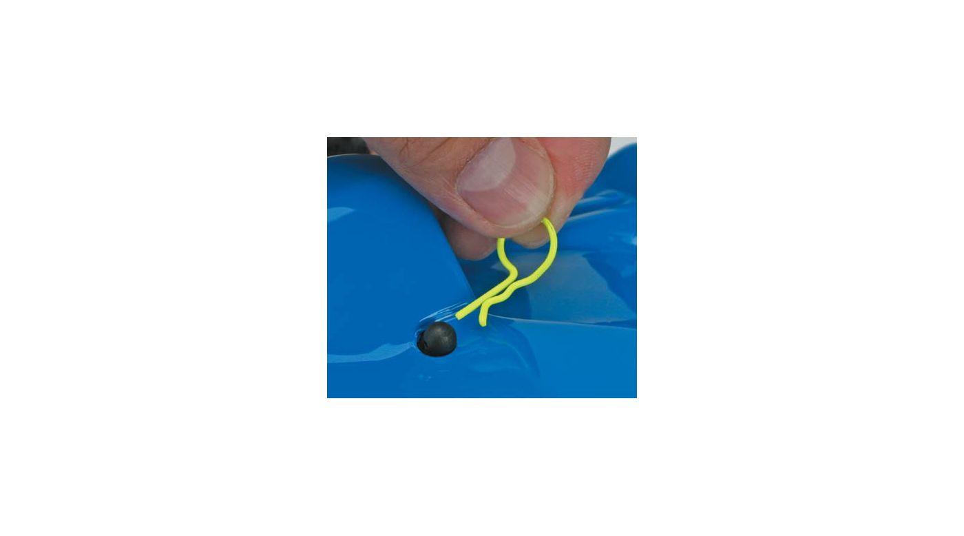 Bent Body Clips Yellow (8)