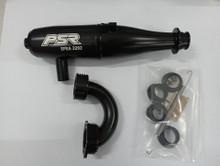 Power Star 1/8 Buggy Exhaust Pipe - EFRA 2202 (Ceramic Black)