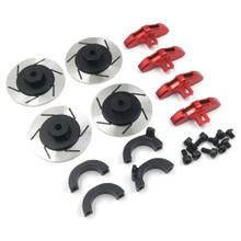 Aluminum Brake Disk Wheel Hex Adapter for Tamiya CC-02 Red