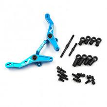 Aluminum RWD Large Angle Steering Rack for TATT-S03 (Tamiya TT02 RWD) (Blue)
