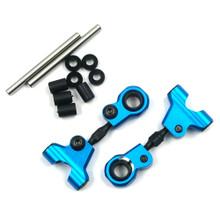 Aluminum Front Upper Arm Set For Tamiya TT-01/ TT-01E Blue