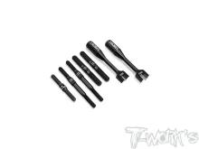 Titanium Black Coating Turnbuckle Set ( Team Associated RC8 B4.1E / B4.2E )
