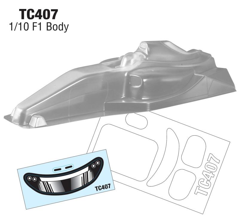 1/10 F1 BODY, 0.6MM