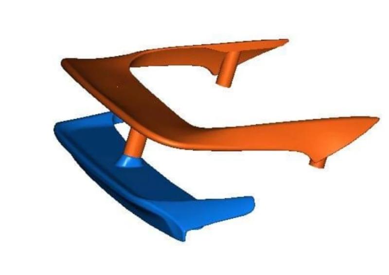 1/10 3D Ford Escort Cosworth Rally Rear Wing Only