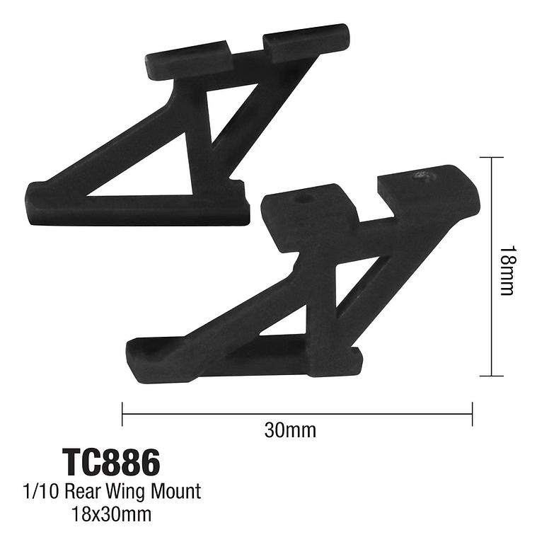 1/10 Rear Wing Mount 18x30mm