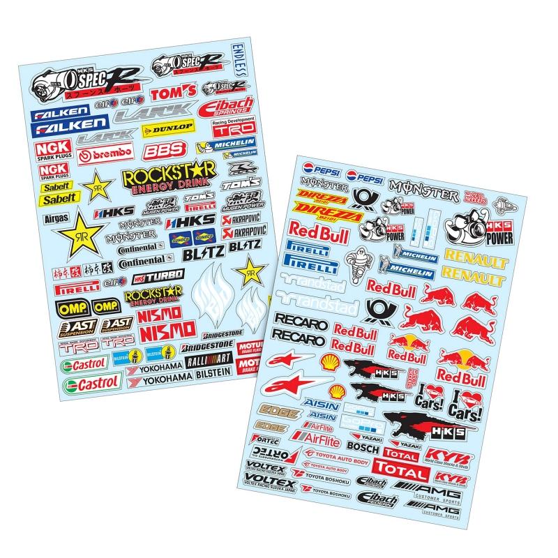 1/10 Stickers MISC Brands A4 (2pcs) 