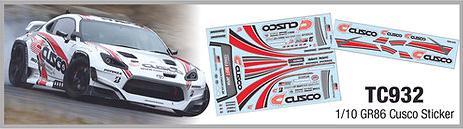1/10 GR86 Cusco Sticker, A4