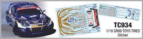 1/10 GR86 TOYO TIRES Sticker, A4