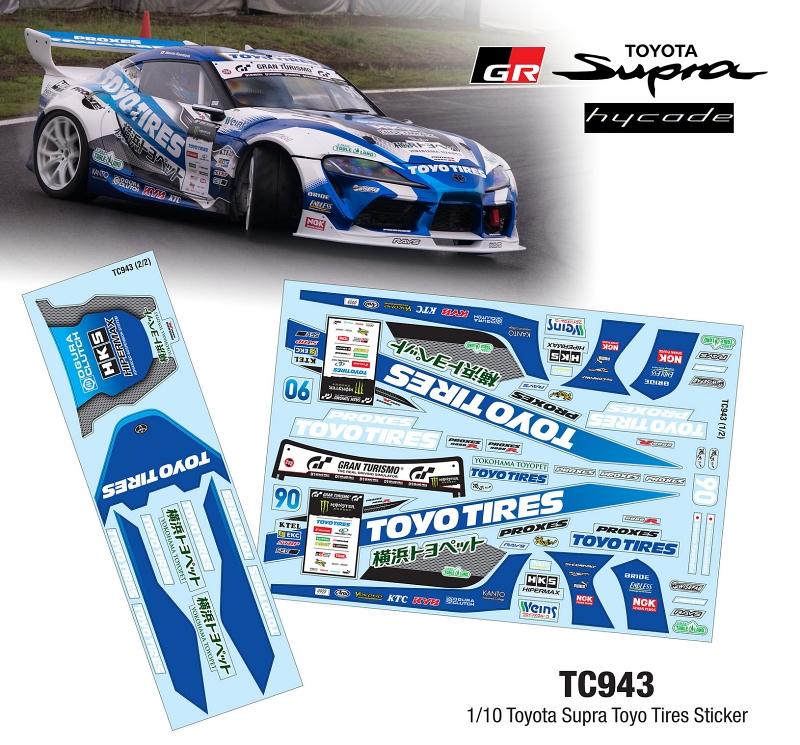 1/10 TOYOTA SUPRA TOYO TIRES STICKER
