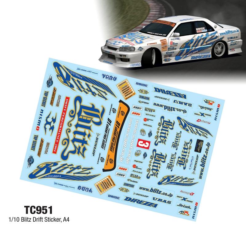 1/10 BLITZ DRIFT STICKER (A4)