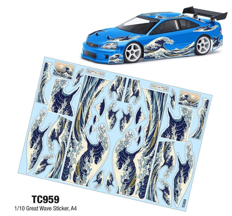 1/10 GREAT WAVE STICKER (A4) 