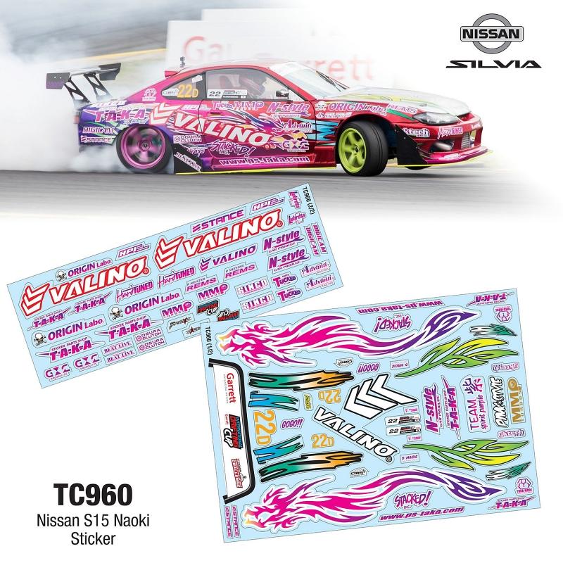 1/10 NISSAN S15 STICKER (NAOKI)