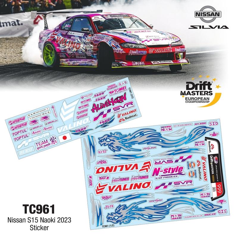 1/10 NISSAN S15 STICKER (NAOKI-2023)