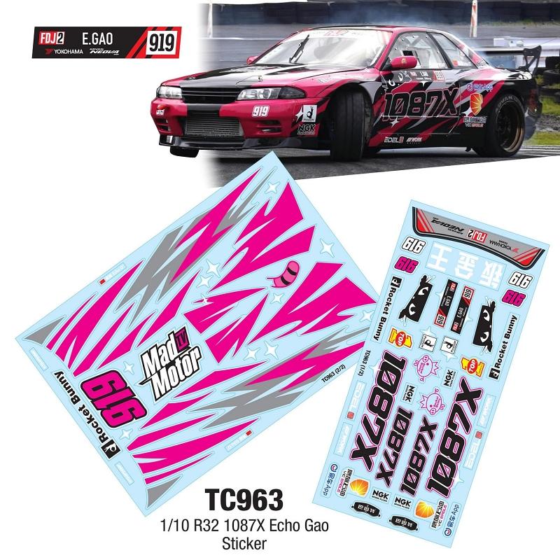 1/10 R32 1087X ECHO GAO STICKER