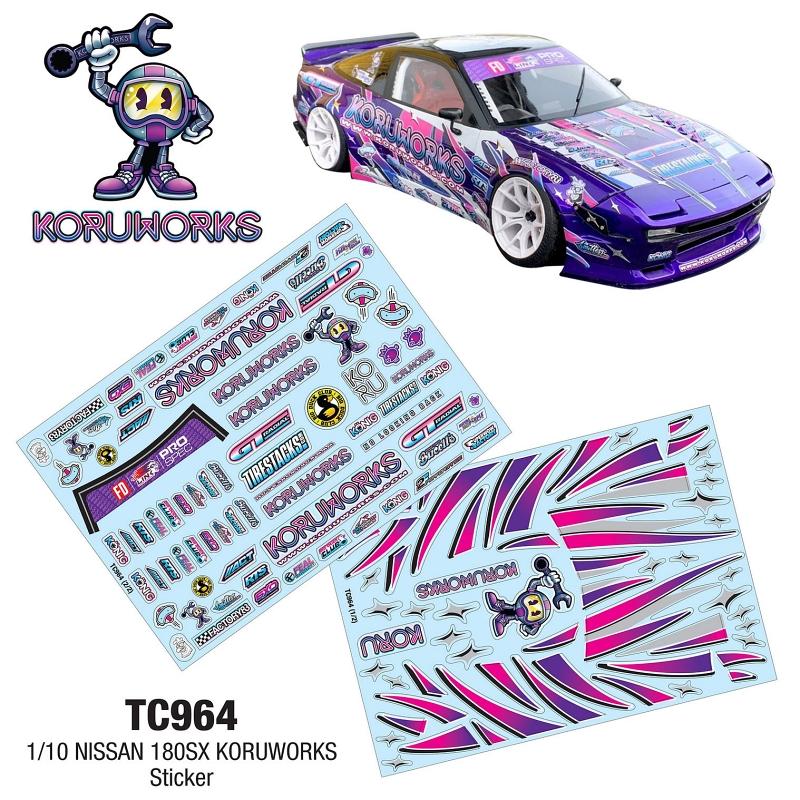 1/10 NISSAN 180SX KORUWORKS STICKER