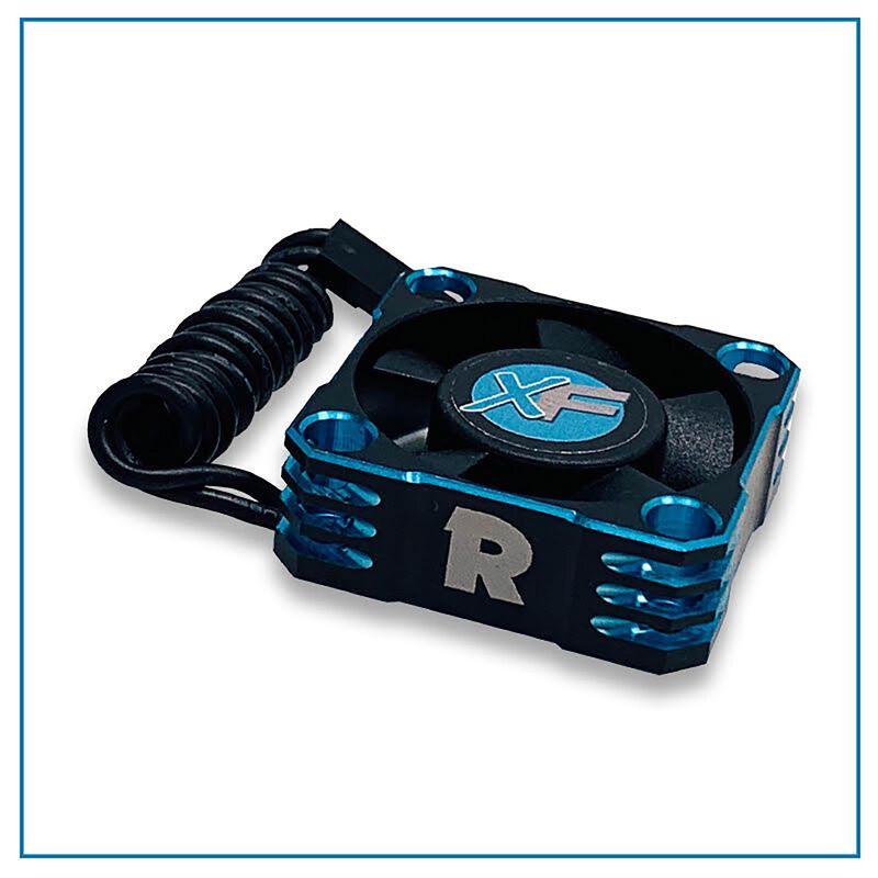Aluminum 30x30mm BLUE/BLACK Ball Bearing Fan