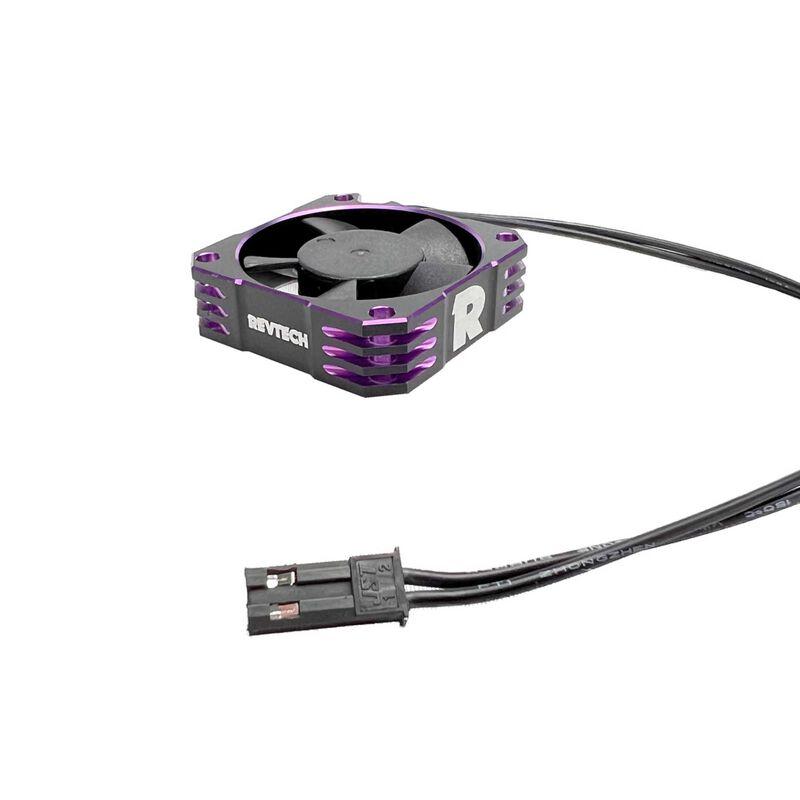 Aluminum 35x35mm Purple Ball Bearing Fan