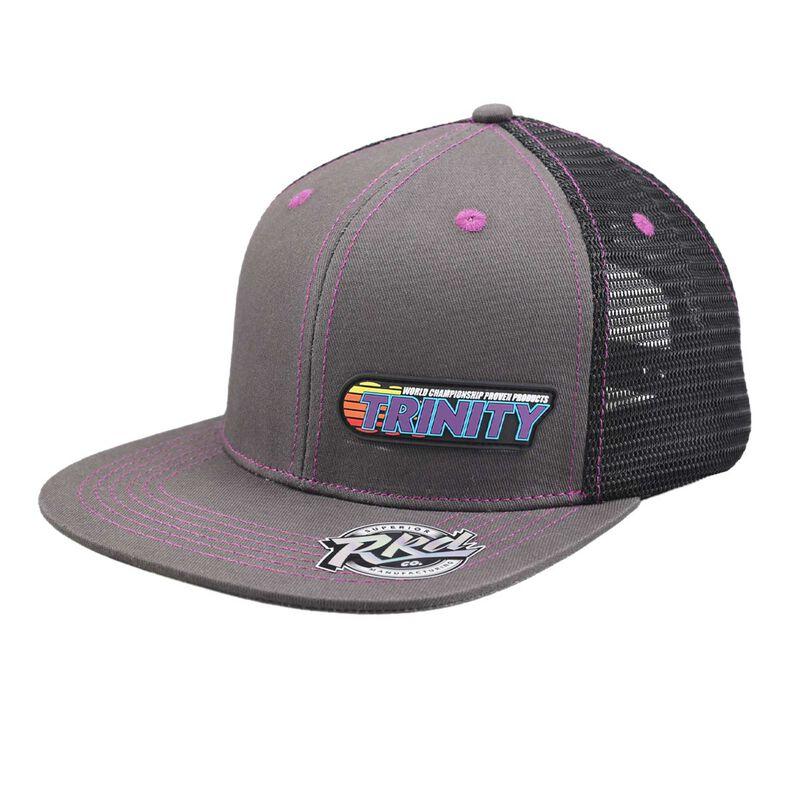 Team Trinity Flat Bill 2023 Trucker Hat w/ Purple stitching 