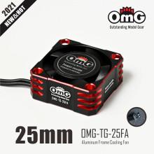 Aluminium Frame Cooling Fan for ESC 25x25x10mm - RED