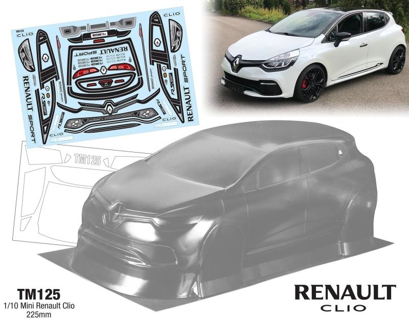 1/10 Mini Renault Clio, 225mm