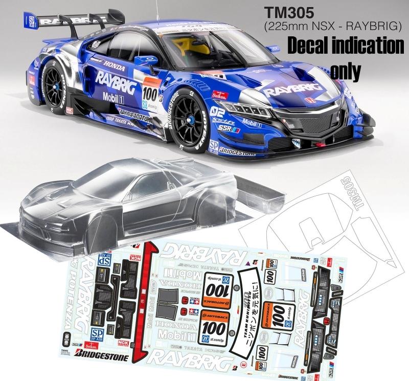 1/10 MINI Honda NSX BODY Raybrig Decal Sheet