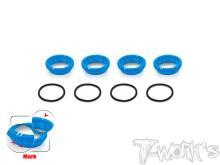 1/8 Off Road Shock Spring Adjuster 16mm – 4pcs ( BLUE )