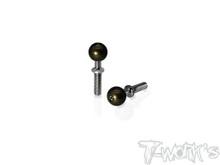 Alum. Pillow Ball With Clockwise Titanium Shaft (Team Associated RC8 B3/B3.2/B4) 2pcs
