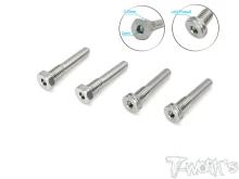 Titanium Screw Type Shock Pin Set ( Team Associated RC8 B4 / T4 Series / HB Racing) (4)