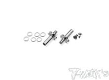 64 Titanium Light Weight Front Axle -2mm ( For Team Associated RC10 B6.4/6.3/6.2/6.1/6 )