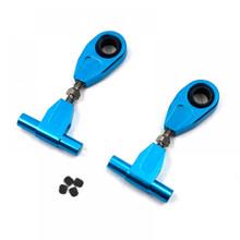 Aluminum Adjustable Front Upper Arm Set For Tamiya TT02 (Blue)
