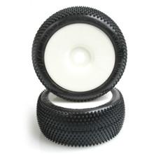 MINI PIN - 1/8 BUGGY TYRE - YELLOW (PRE-GLUED)