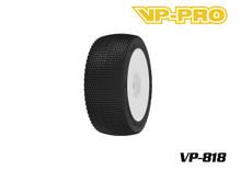 818 Poison Needle Evo 1/8 Offroad Buggy Tires Pre-Glued on White Rims - M3 Soft Compound (2 Pcs)