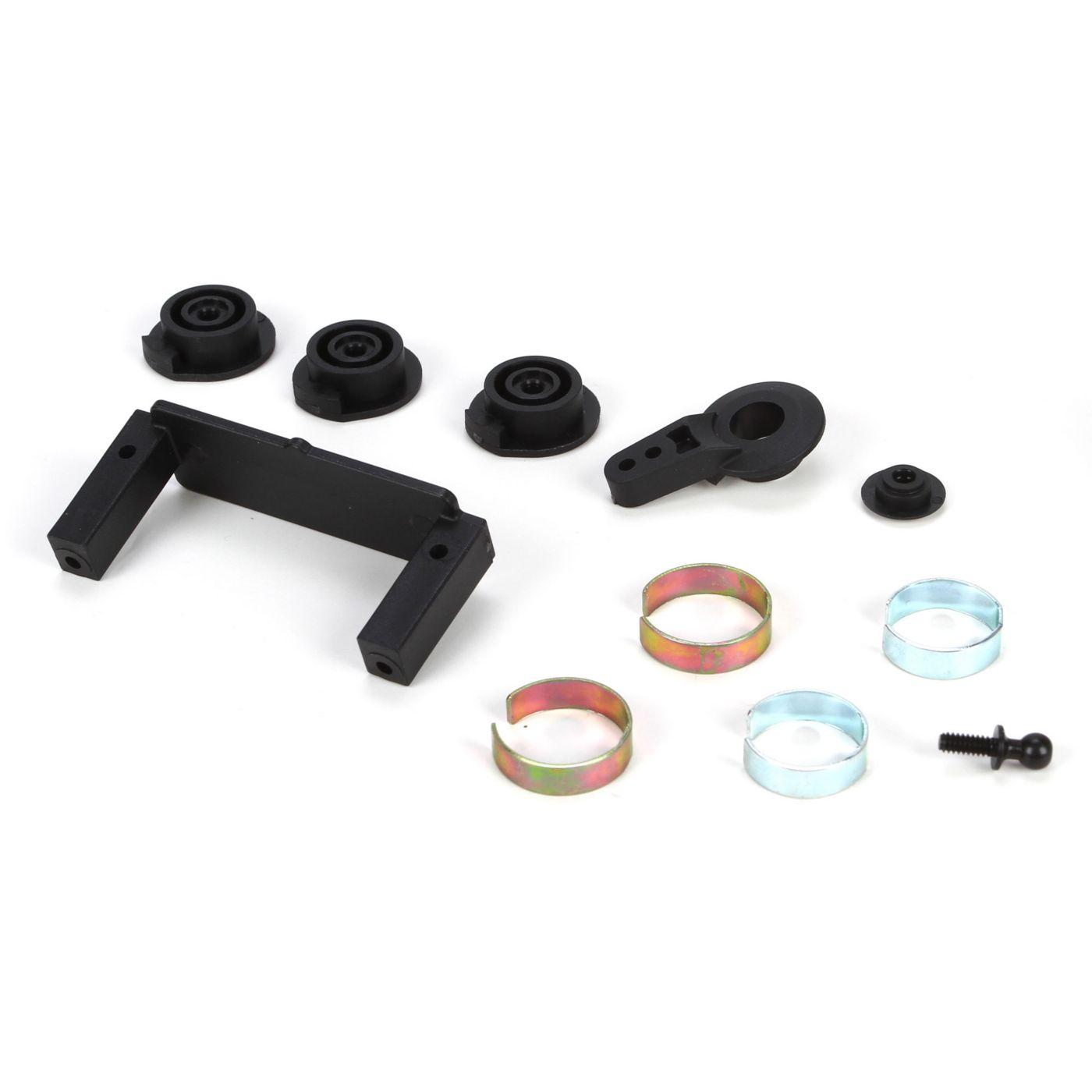 Steering Servo Saver Set and Servo Mounts: V100