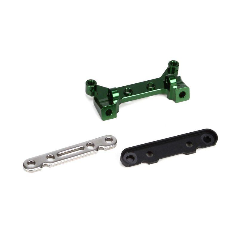Front Hinge Pin Brace & Cap: Twin Hammers