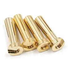 4X18MM GOLD MALE BULLET PLUG 4 PCS