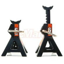 1/10 RC Rock Crawler Accessory Height adjustable 6 Ton Jack Black 2pcs