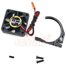Aluminum 7075 Fan Mount w/ YA-0327 40mm Fan for 1/8 Motor Black