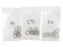 4x6mm Stainless Steel Spacer Set 0.1 0.2 0.3mm