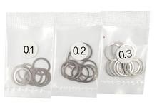 8x10mm Stainless Steel Spacer Set 0.1 0.2 0.3mm